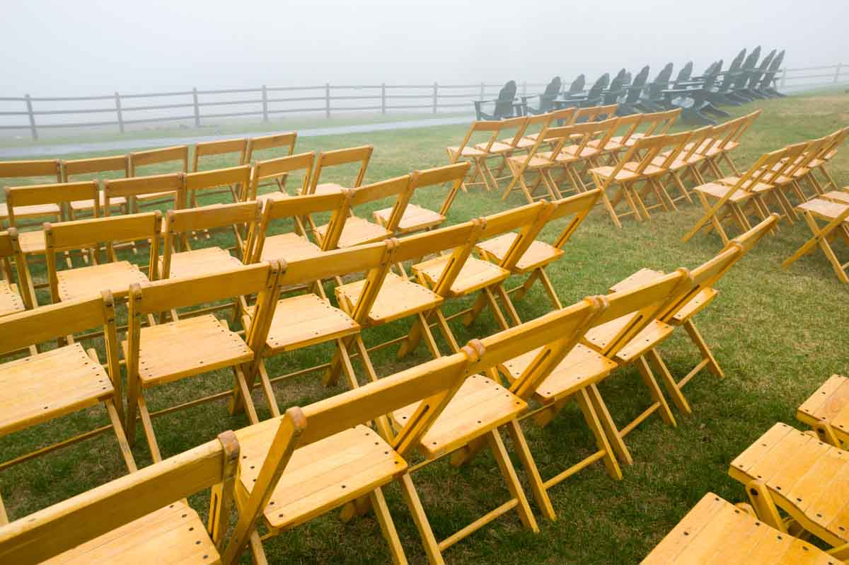 Wedding Chairs in Rainy Weather