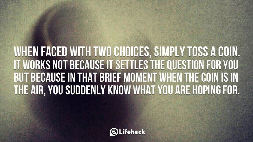 Sage advice that sounds silly - but is absolutely true!