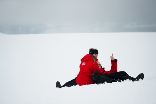 My sister's Antarctic wedding proposal. Photographs by Rebecca Yale Portraits.