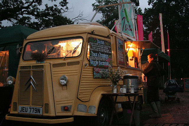 wedding food van