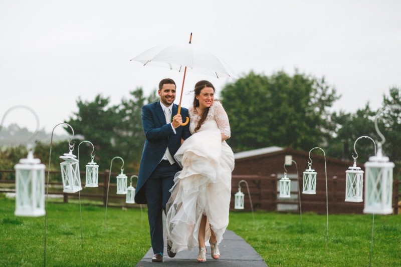 wet weather wedding