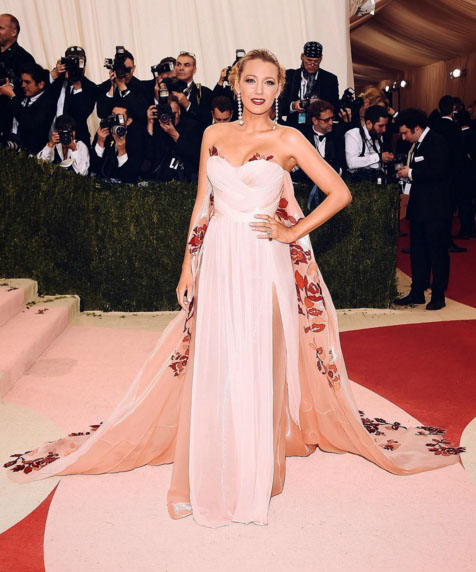Blake Lively in Burberry Met Gala 2016