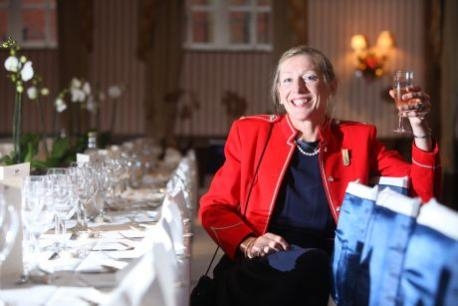 Despite being jilted (and by text message, no less), Angela Burrow put on a brave face and had a wedding party for her friends (Image: Wessex News)