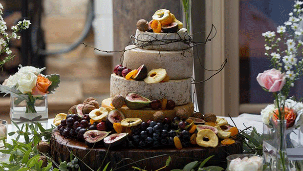 This bounty from nature looks so beautiful you’re almost no chance of holding on to a tier for your first anniversary. But we suspect you won’t mind…. Image: new Farm Deli. 