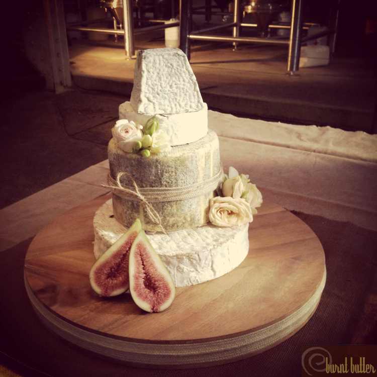 OK, so it’s not strictly made of cheese wheels, but with such glorious fig accents, this cheese tower is almost begging to be dismantled and indulged in. Image: Burnt Butter Cakes.