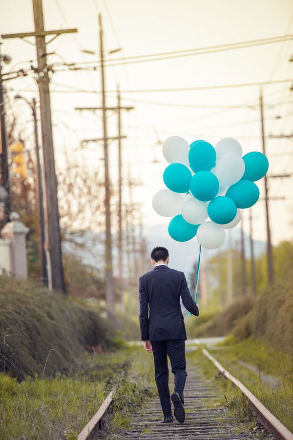 Cherry blossom pink and Tiffany blue wedding theme (4)