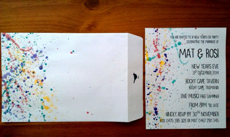 DIY wedding invitations