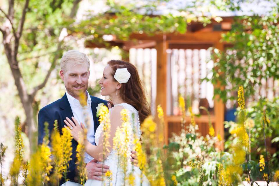 The newlyweds pictured on their wedding day. Image: Ryan Pocius via Facebook