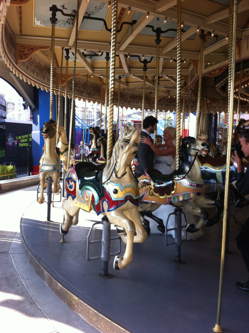 Jess and Jared on their wedding day, Saturday 16 November 2013