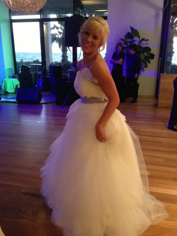 Jess and Jared on their wedding day, Saturday 16 November 2013