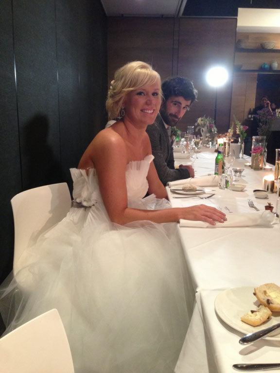 Jess and Jared on their wedding day, Saturday 16 November 2013