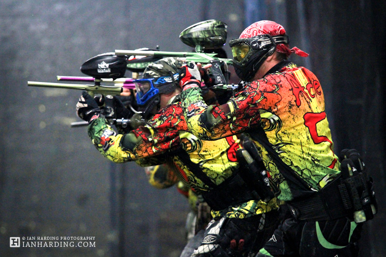 Paintball is a popular alternative for grooms wanting to forgo the usual alcohol and stripper laden buck's night antics. Image: Ian Harding Photography