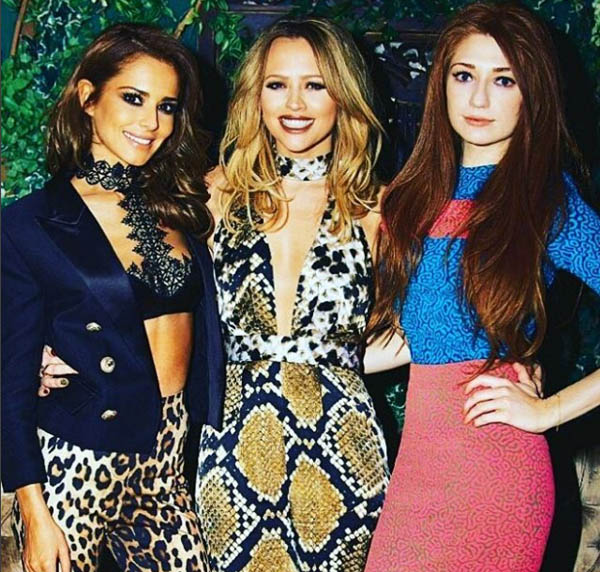 Kimberley's bridesmaids were two of her former band mates Cheryl and Nicola