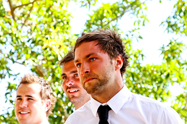 It wasn't just the giant monitor lizards that had groom Adam in tears during his three three-day tropical wedding to bride Lauren. Aside from the hand-written vows, the groom couldn't help shed a tear or two when he saw his beautiful bride walking up the aisle.<br />See more pictures from <a href="http://www.easyweddings.com.au/real-weddings/lauren-adams-tropical-beach-wedding-in-cairns"/>this Real Wedding here. </a> It wasn't just the giant monitor lizards that had groom Adam in tears during his three three-day tropical wedding to bride Lauren. Aside from the hand-written vows, the groom couldn't help shed a tear or two when he saw his beautiful bride walking up the aisle.<br />See more pictures from <a href="http://www.easyweddings.com.au/real-weddings/lauren-adams-tropical-beach-wedding-in-cairns"/>this Real Wedding here. </a>