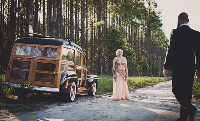 Noosa Woody Wedding car (5)