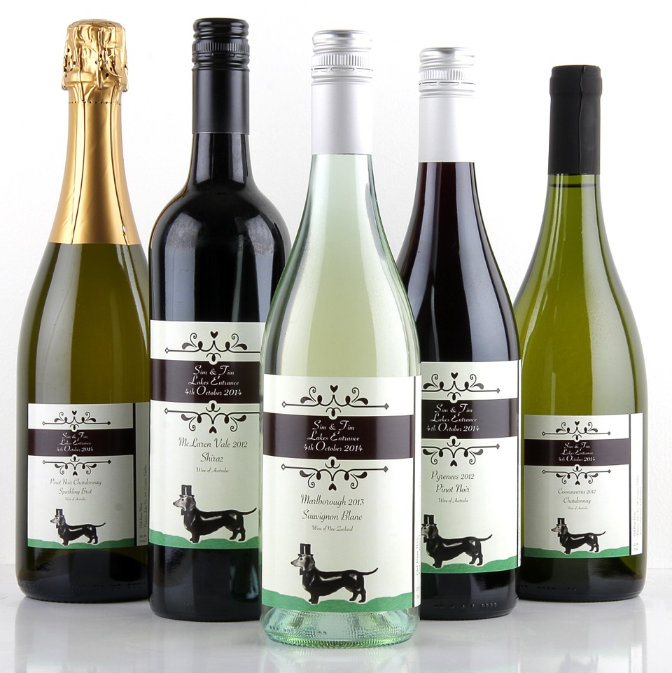 Personalised wine for your wedding