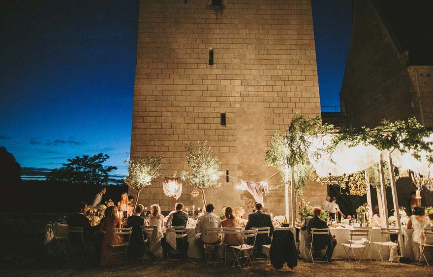 Real wedding uk french castle wedding wedding food ideas