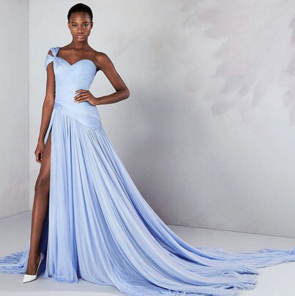 This Ralph & Russo serenity coloured gown would make a beautiful bridesmaid dress. Image: Ralph & Russo via Instagram