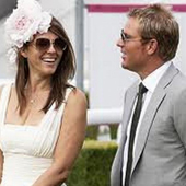 Shane Warne and Liz Hurley