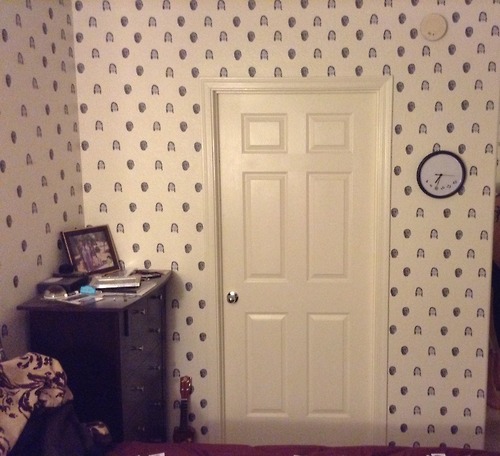 The creepiest engagement present ever? A room full of, well, your own faces?