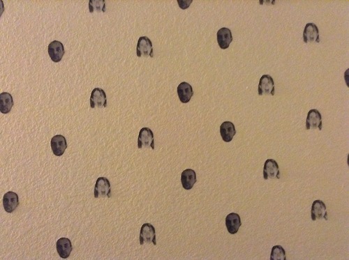 The creepiest engagement present ever? A room full of, well, your own faces?