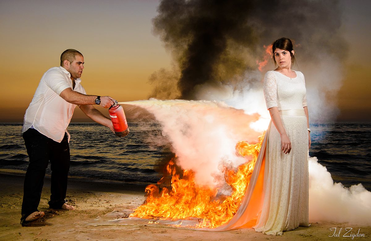Be safe and responsible during your Trash the Dress shoots. Image: Tal Zidgon. Be safe and responsible during your Trash the Dress shoots. Image: Tal Zidgon.