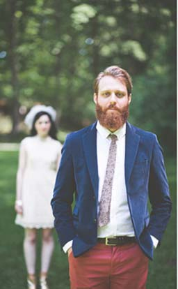 Fuscia pants definitely add a pop of colour