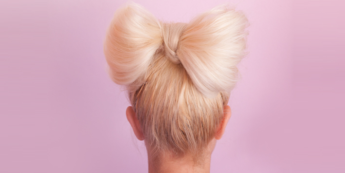 Beautiful bridal updos - hair bows