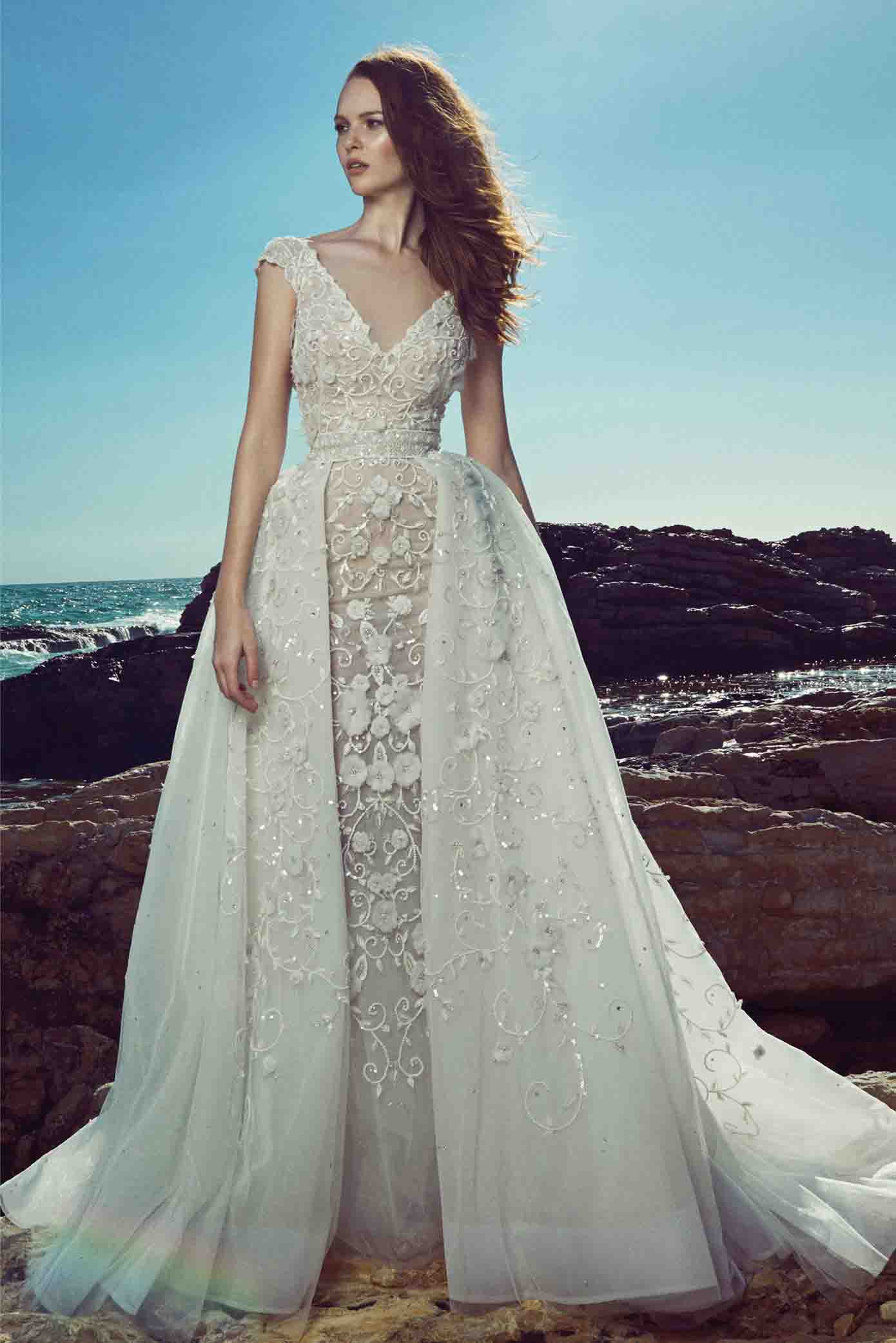 Zuhair Murad detachable skirt wedding dress
