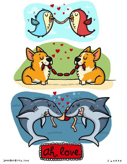 couples sharing food