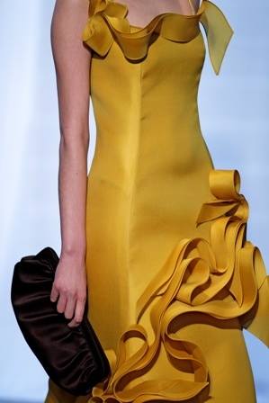 angle sanchez golden gown