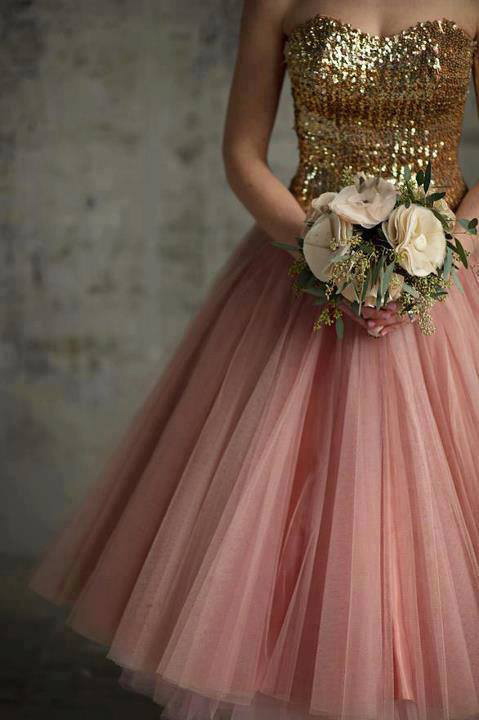 bridesmaids dress in apricot color