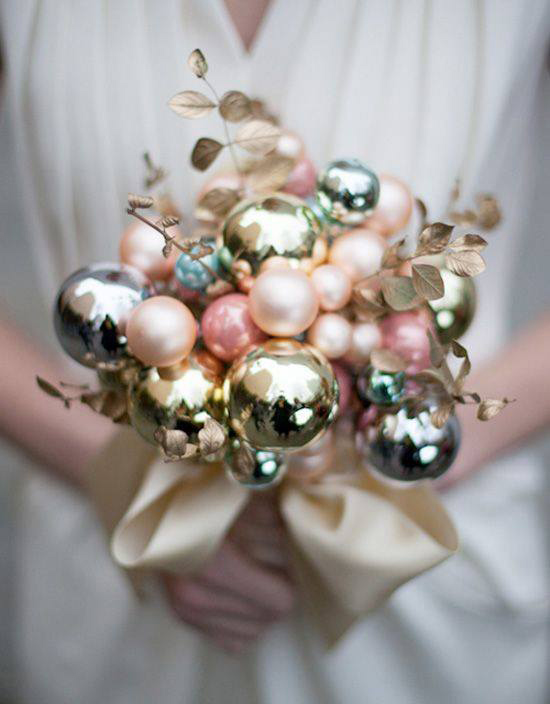 bauble wedding bouquet