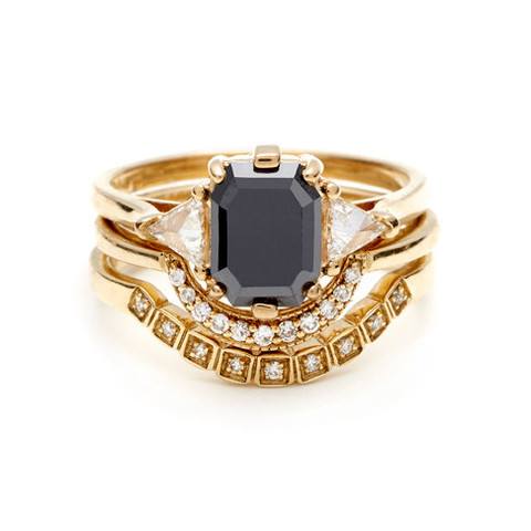 bea bridal ring set by anna sheffield