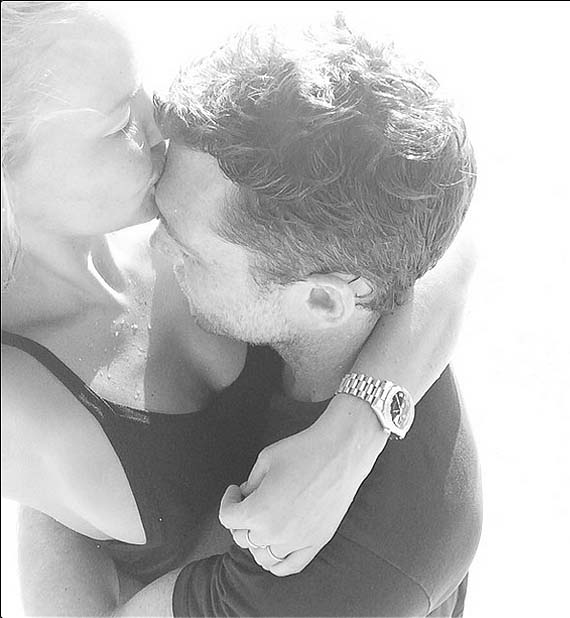 Lara Bingle and Sam Worthington. Image: Instagram/Lara Bingle