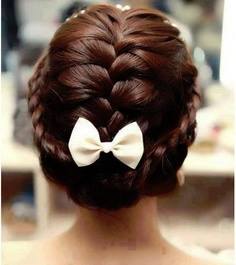 braided hari with a pretty bow