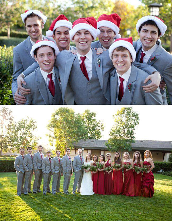 christmas bridal party