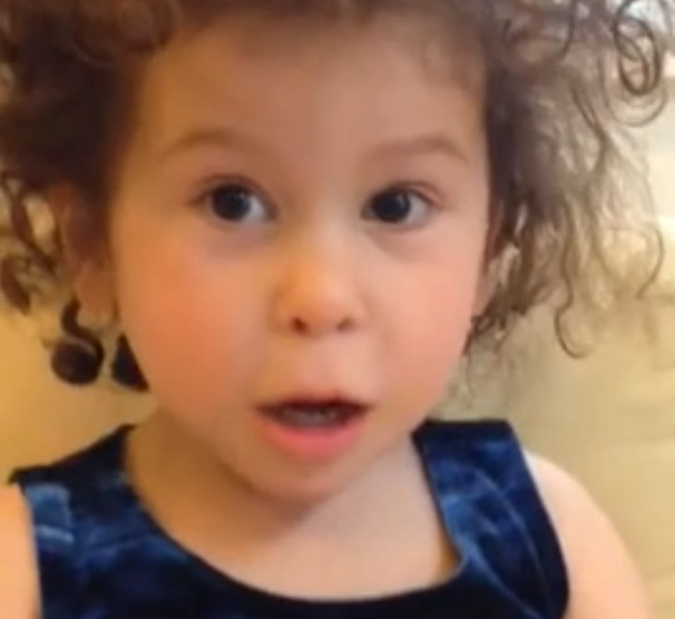 Three-year-old Cleo's wedding speech