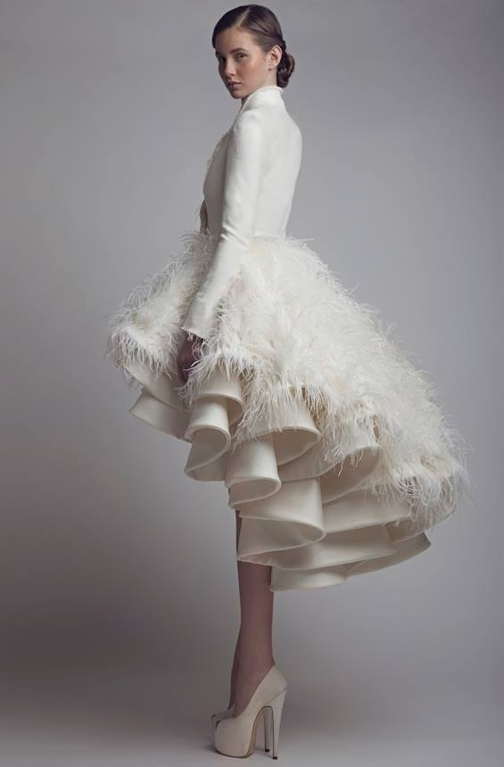 different front and back lengths dress