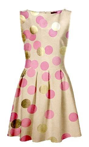 dotted bridesmaids dress