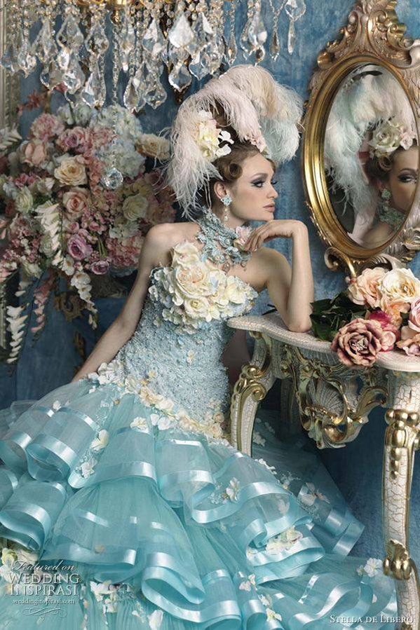 aristocratic fantasy wedding gown