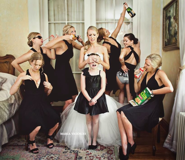 fun bridal photography