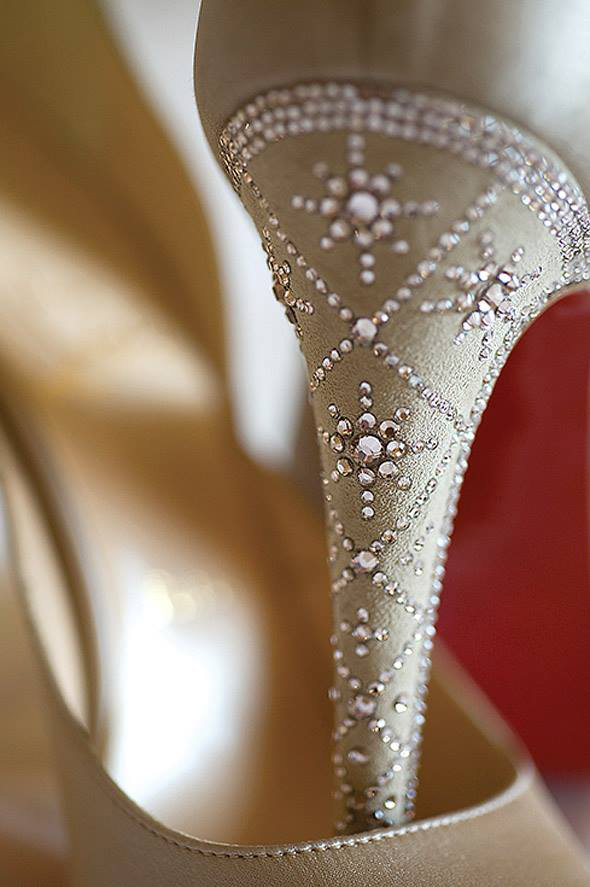crystal details on high heels