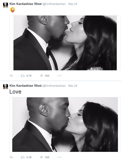 kim kardashian first wedding anniversary photos with kanye west