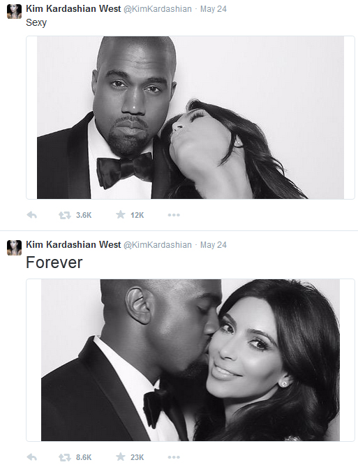 kim kardashian first wedding anniversary photos
