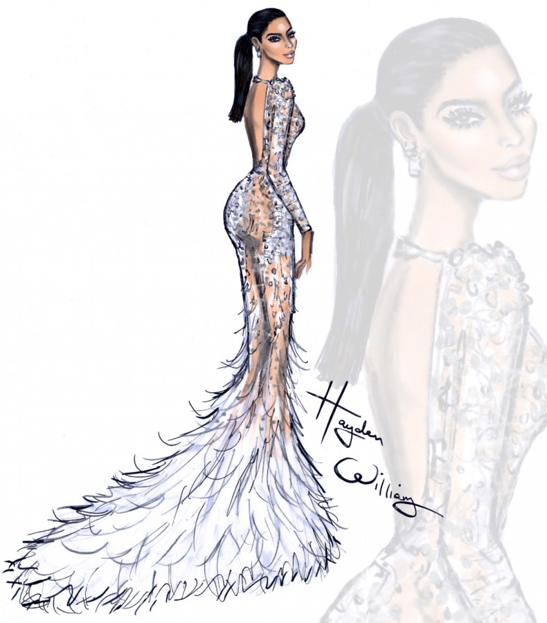 kim kardashian illustrated by hayden williams