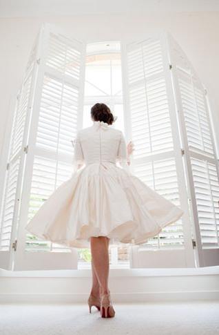 knee high wedding dress