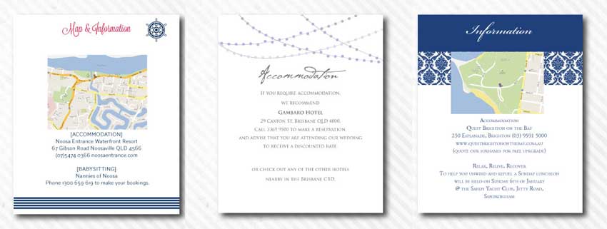 information wedding invitation