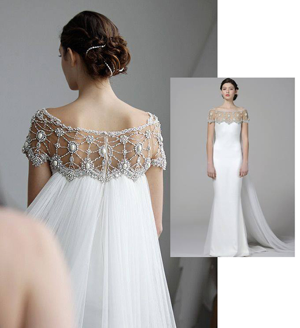 trumpet white wedding dress from marchesa
