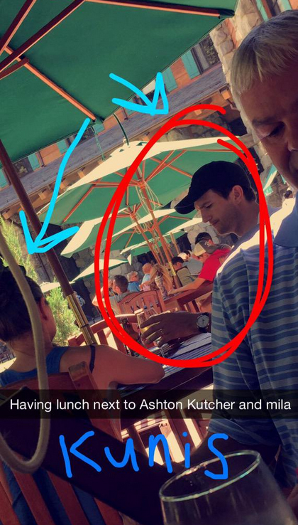 mila and ashton honeymoon